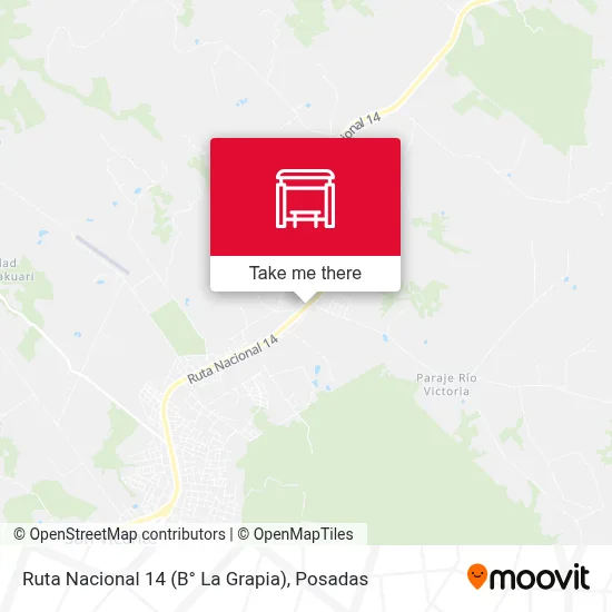 Ruta Nacional 14 (B° La Grapia) map