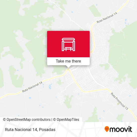 Mapa de Ruta Nacional 14