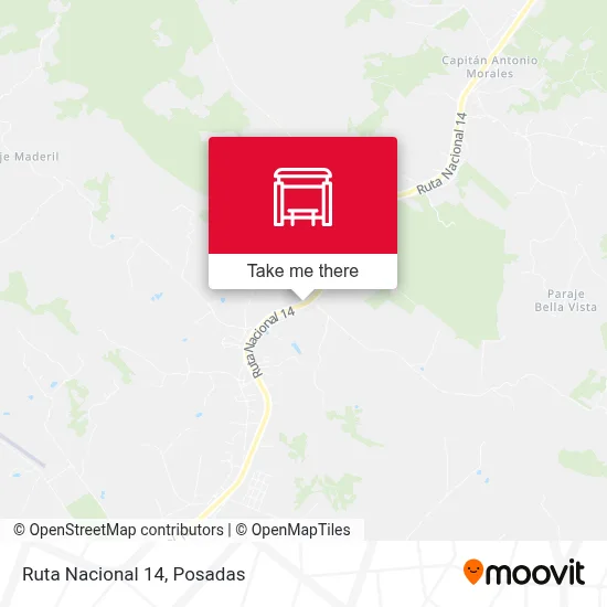 Mapa de Ruta Nacional 14