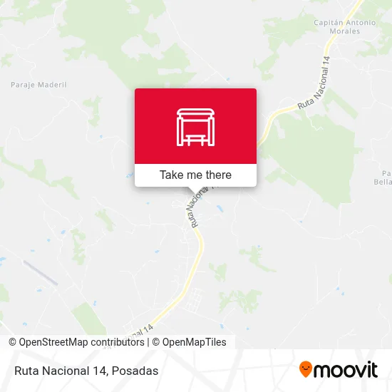 Mapa de Ruta Nacional 14