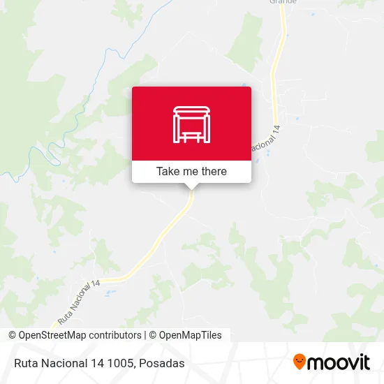 Mapa de Ruta Nacional 14 1005