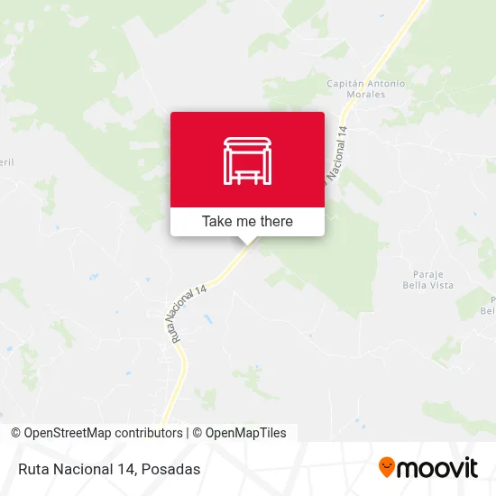 Mapa de Ruta Nacional 14