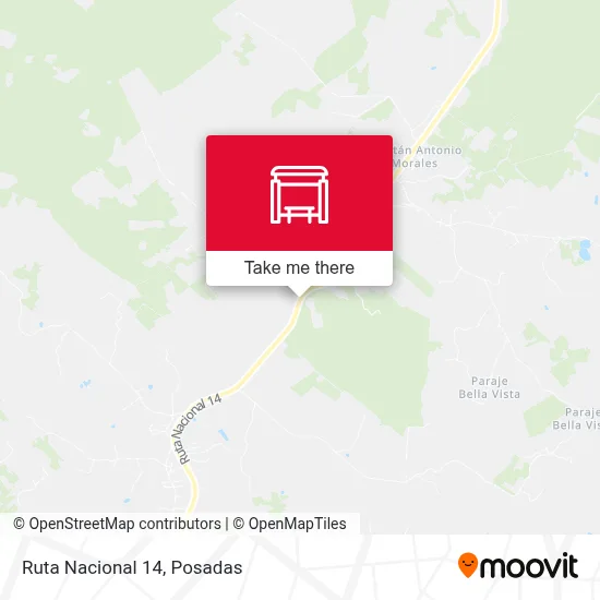 Mapa de Ruta Nacional 14