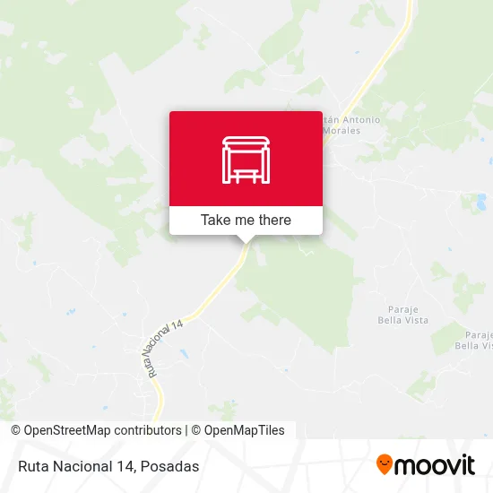 Mapa de Ruta Nacional 14