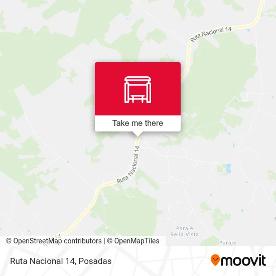Mapa de Ruta Nacional 14