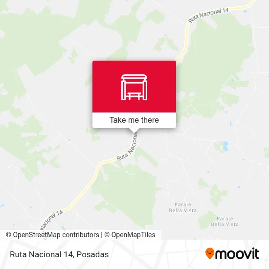 Mapa de Ruta Nacional 14