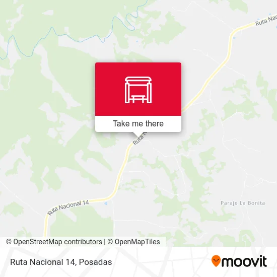 Mapa de Ruta Nacional 14