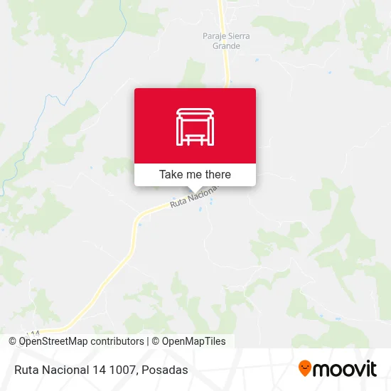 Mapa de Ruta Nacional 14 1007