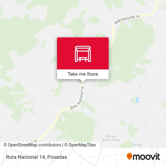 Mapa de Ruta Nacional 14
