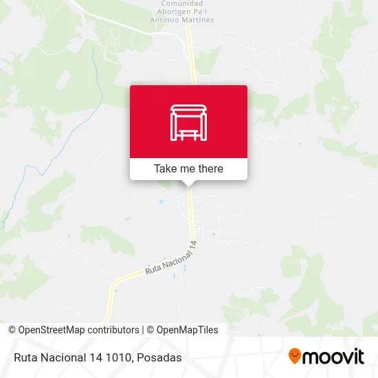Mapa de Ruta Nacional 14 1010