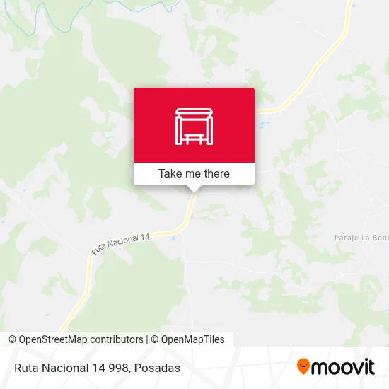 Mapa de Ruta Nacional 14 998