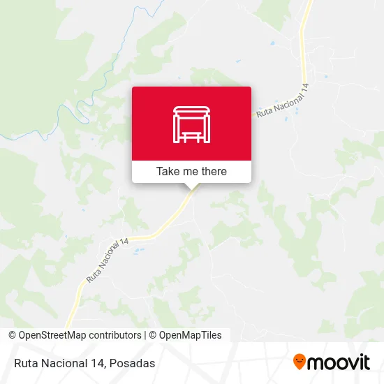 Mapa de Ruta Nacional 14