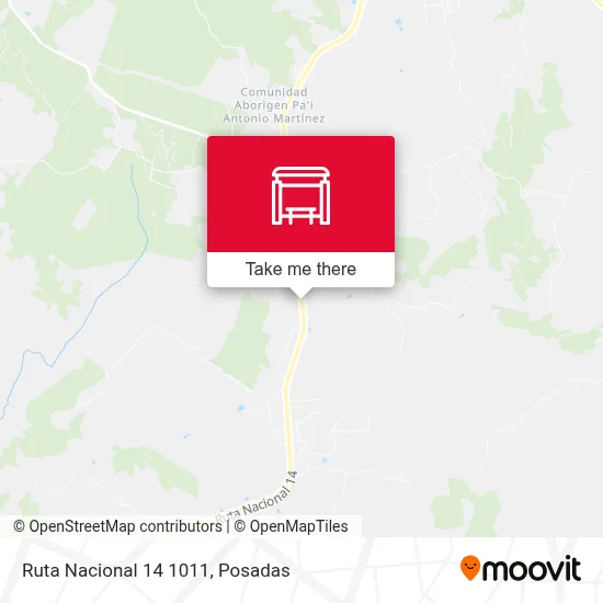 Mapa de Ruta Nacional 14 1011