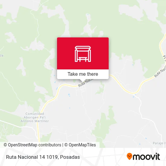 Mapa de Ruta Nacional 14 1019