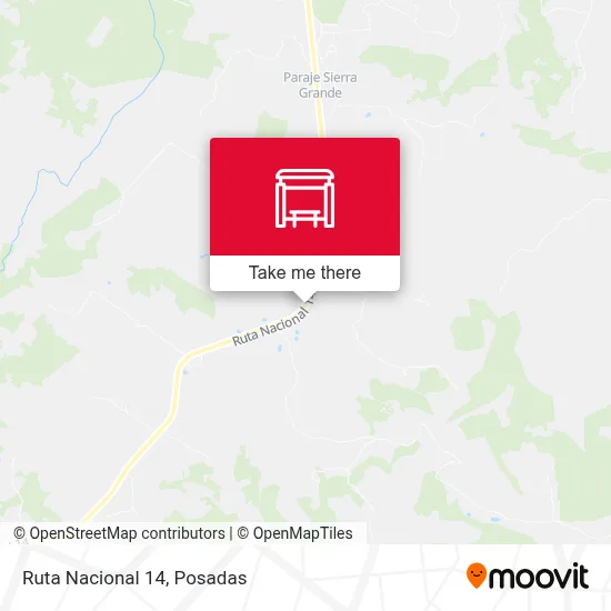 Mapa de Ruta Nacional 14
