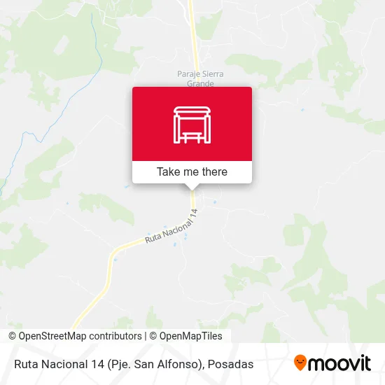 Ruta Nacional 14 (Pje. San Alfonso) map