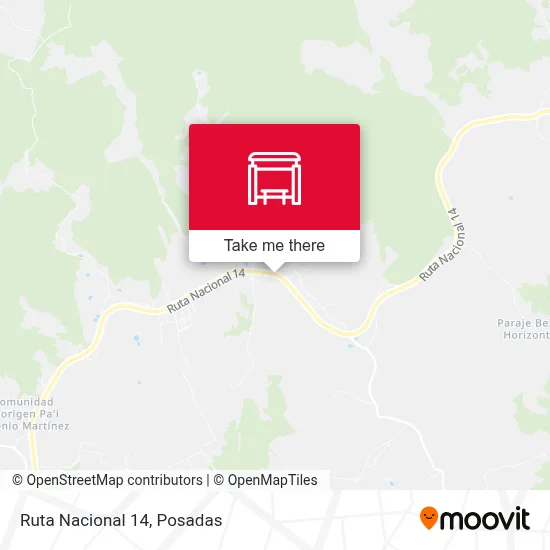 Mapa de Ruta Nacional 14