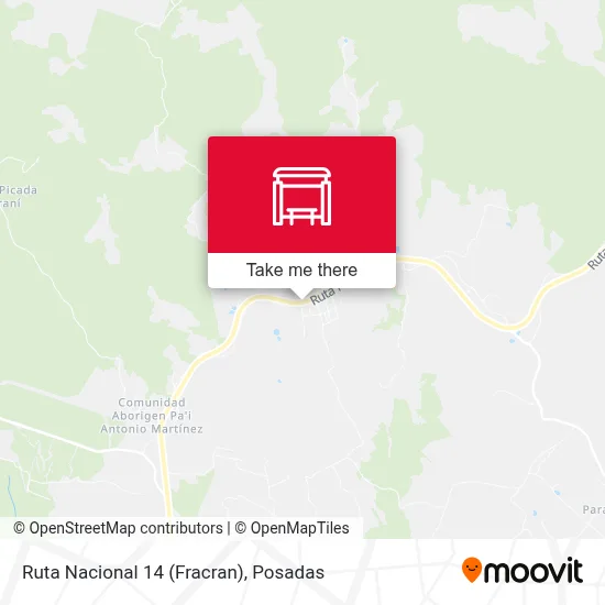 Mapa de Ruta Nacional 14 (Fracran)