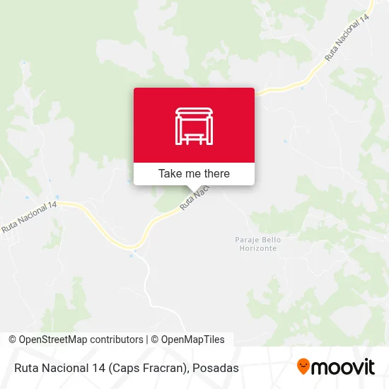 Mapa de Ruta Nacional 14 (Caps Fracran)