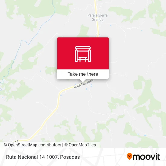 Mapa de Ruta Nacional 14 1007