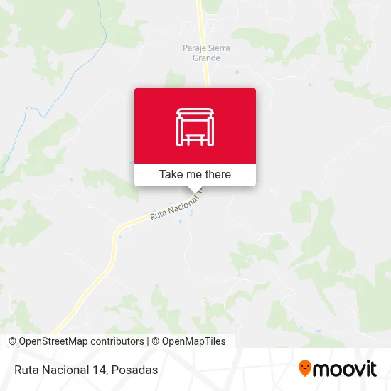 Mapa de Ruta Nacional 14