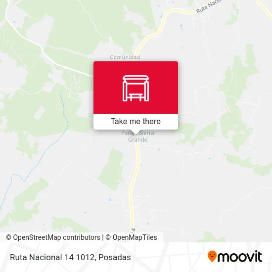 Mapa de Ruta Nacional 14 1012
