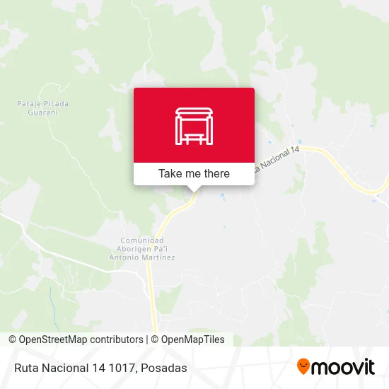 Mapa de Ruta Nacional 14 1017
