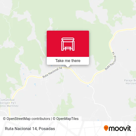 Mapa de Ruta Nacional 14