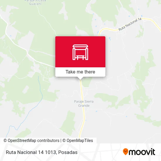 Mapa de Ruta Nacional 14 1013