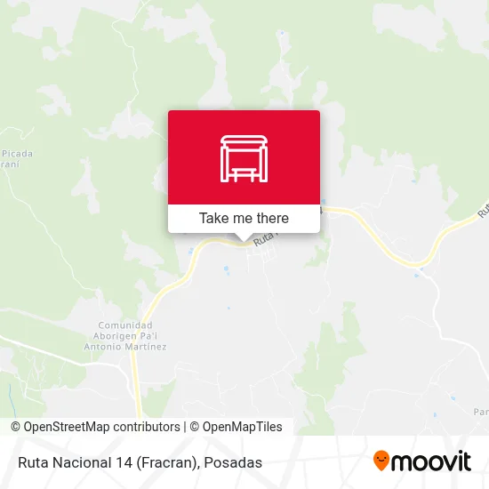 Mapa de Ruta Nacional 14 (Fracran)