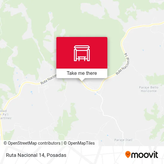 Mapa de Ruta Nacional 14