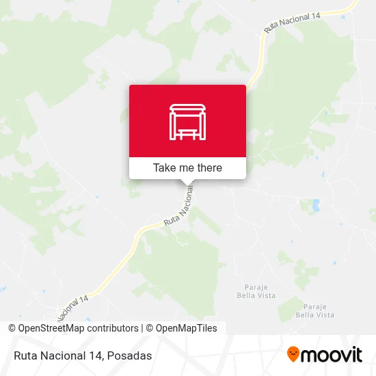 Mapa de Ruta Nacional 14