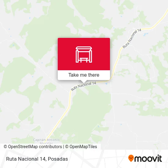 Mapa de Ruta Nacional 14