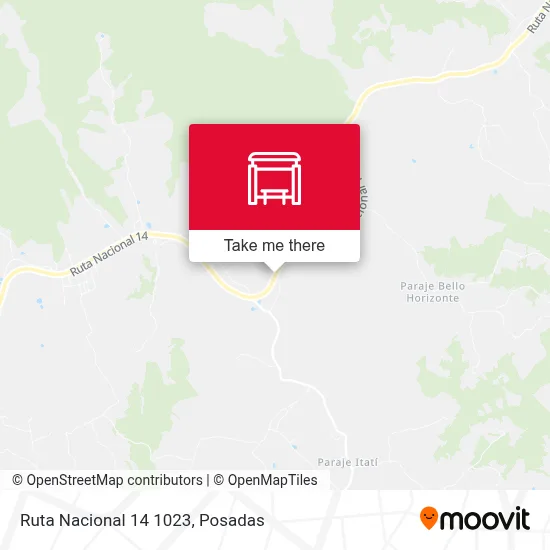 Mapa de Ruta Nacional 14 1023