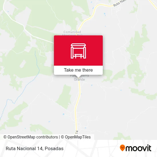 Mapa de Ruta Nacional 14