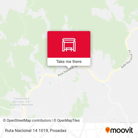 Mapa de Ruta Nacional 14 1019
