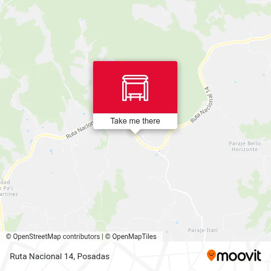 Mapa de Ruta Nacional 14