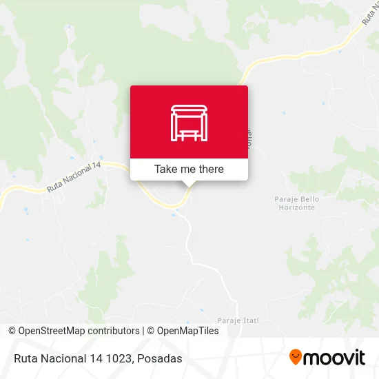 Mapa de Ruta Nacional 14 1023