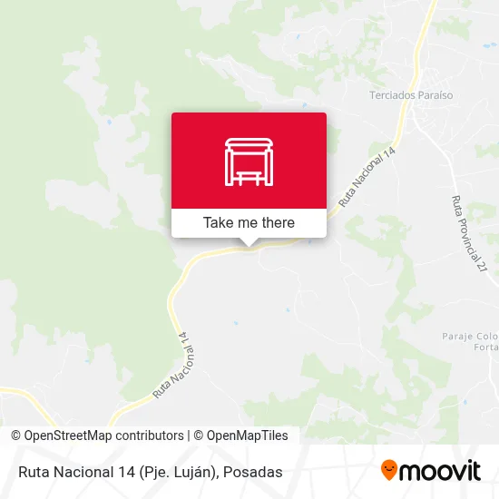 Ruta Nacional 14 (Pje. Luján) map