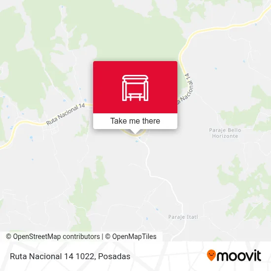 Mapa de Ruta Nacional 14 1022