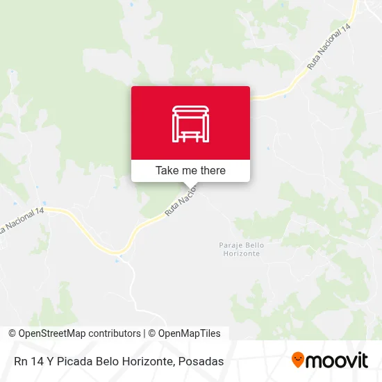 Rn 14 Y Picada Belo Horizonte map
