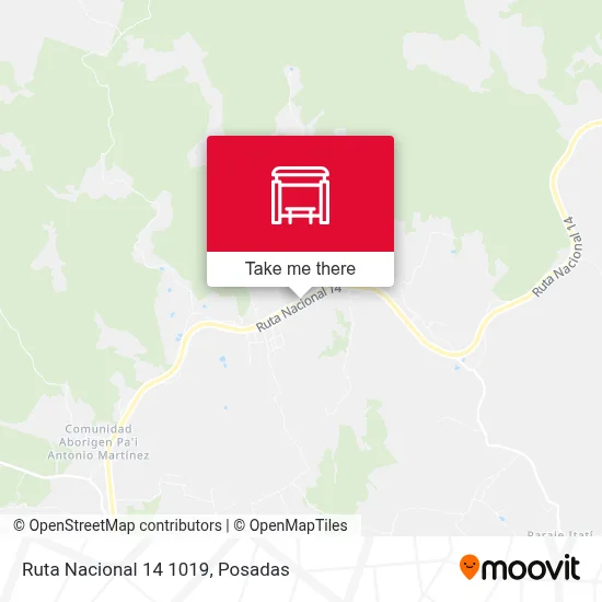 Mapa de Ruta Nacional 14 1019