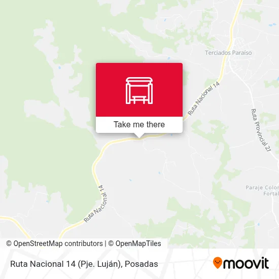 Ruta Nacional 14 (Pje. Luján) map