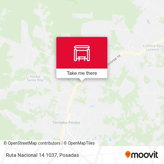 Ruta Nacional 14 1037 map