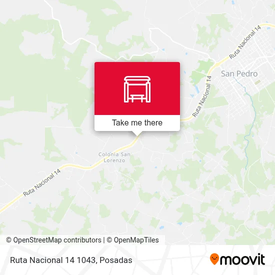 Mapa de Ruta Nacional 14 1043