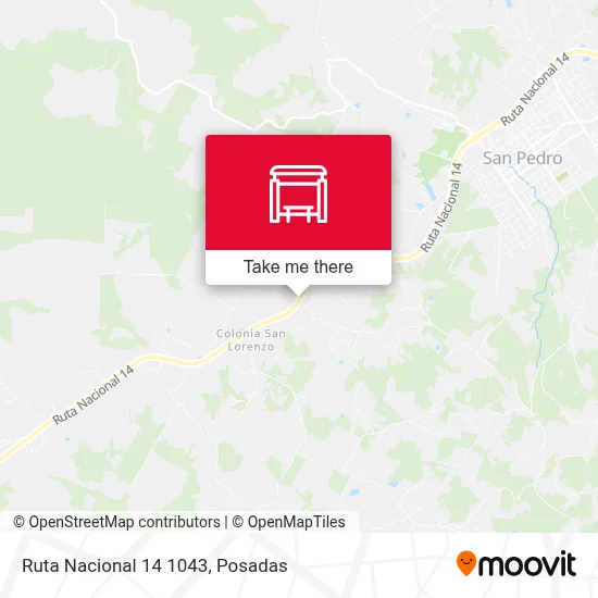 Ruta Nacional 14 1043 map