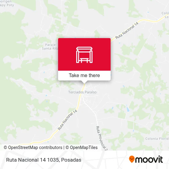 Mapa de Ruta Nacional 14 1035