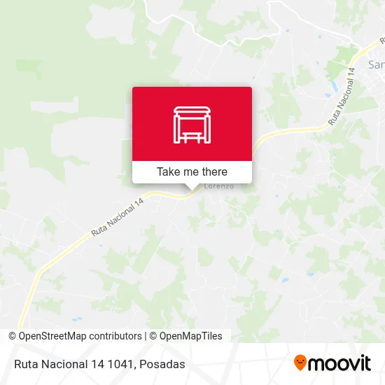 Mapa de Ruta Nacional 14 1041