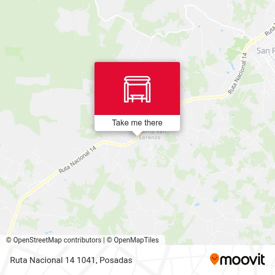 Mapa de Ruta Nacional 14 1041