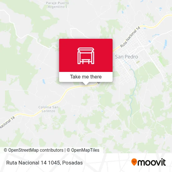 Mapa de Ruta Nacional 14 1045